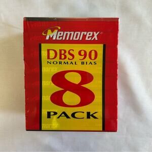 Memorex DBS 90 Normal Bias Audio Cassettes 8 Pack NEW